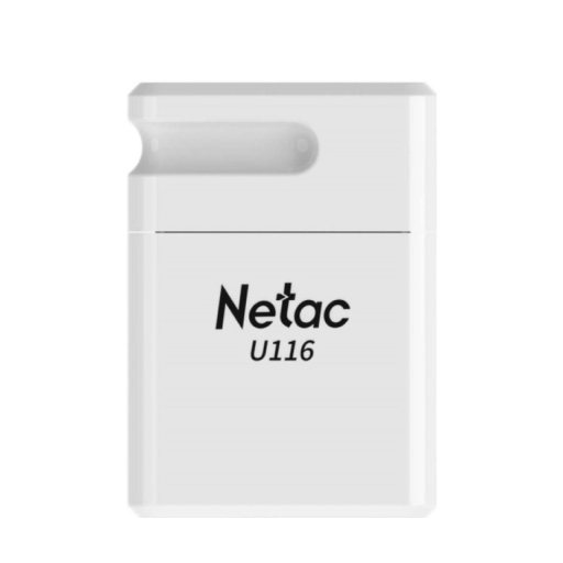 Флеш-накопитель USB Netac 64Гб U116 mini, Белый