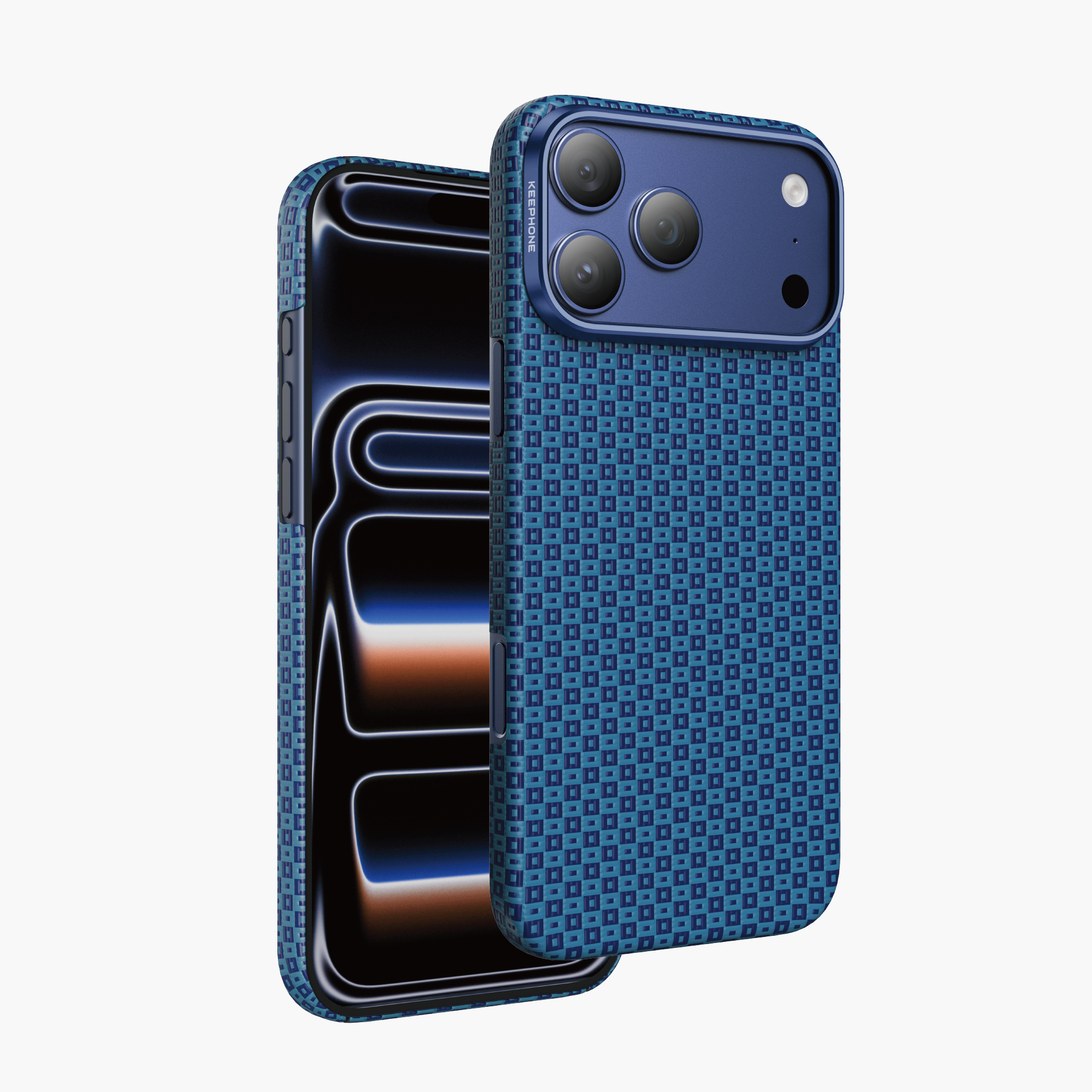 Чехол Keephone Kevlar Ankora MagSafe Case для iPhone 17 Pro, Синий