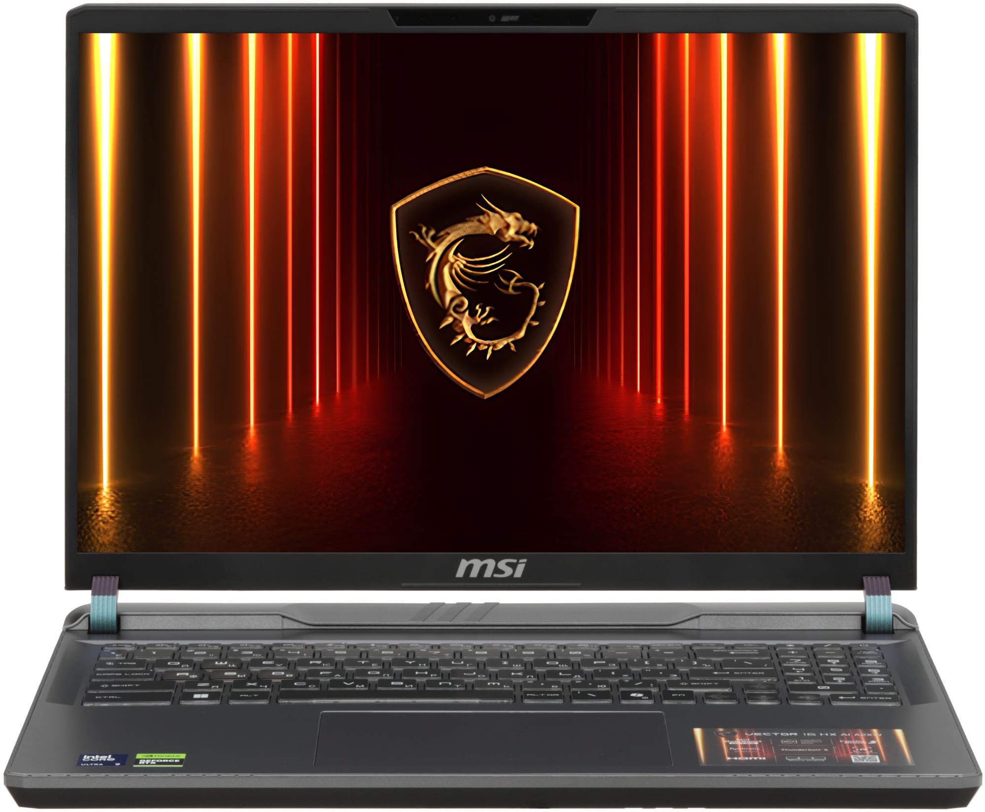 Ноутбук MSI Vector 16 HX AI A2XWHG Core Ultra 9 275HX/32ГБ/1Тб SSD/RTX 5090 24Гб/16" QHD+ 240Гц/DOS/Серый (9S7-15M352-619)