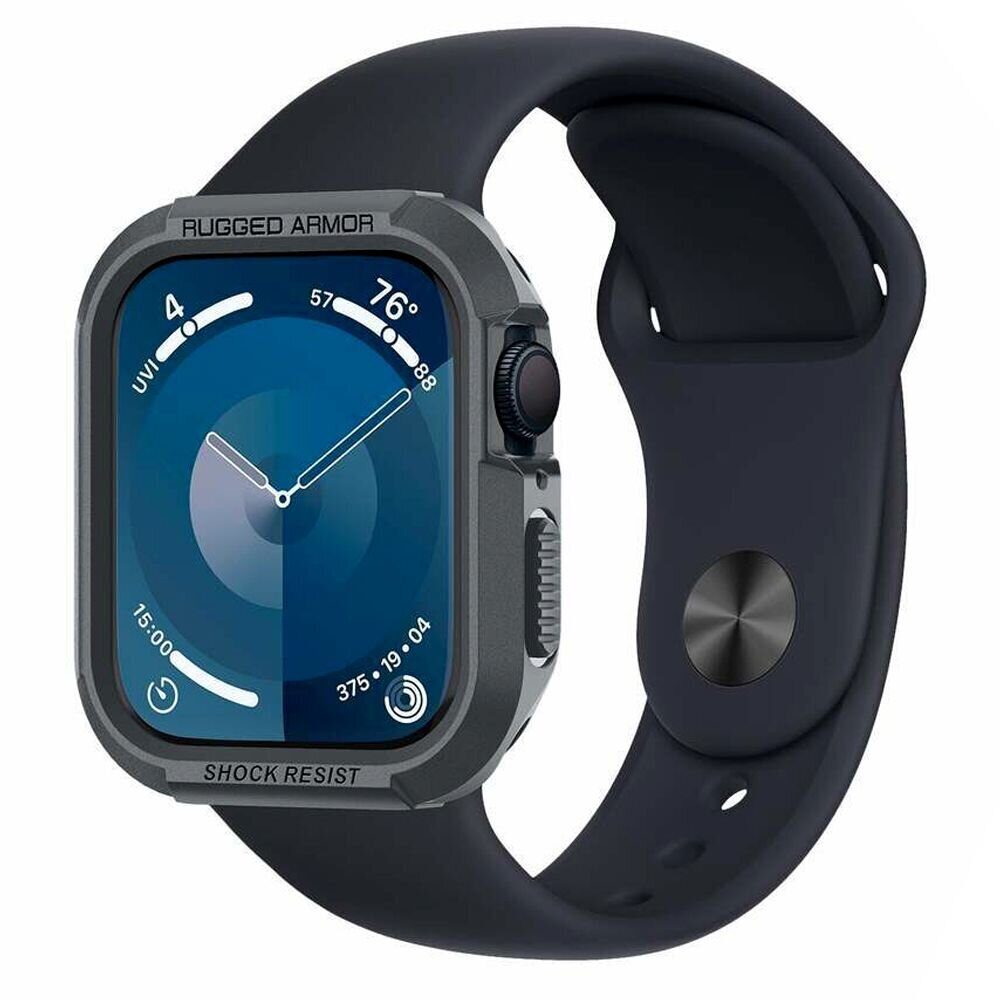 Защитный чехол SPIGEN RUGGED ARMOR для Apple Watch 4 / 5 / 6 / 7 / 8 / 9 / SE (44 / 45 мм), Темно-серый