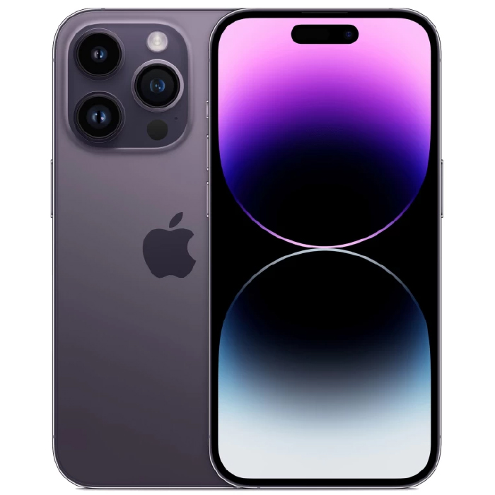 iPhone 14 Pro 256Гб (1sim + eSIM / 76%) Темно-фиолетовый - Б/У ★★★★☆