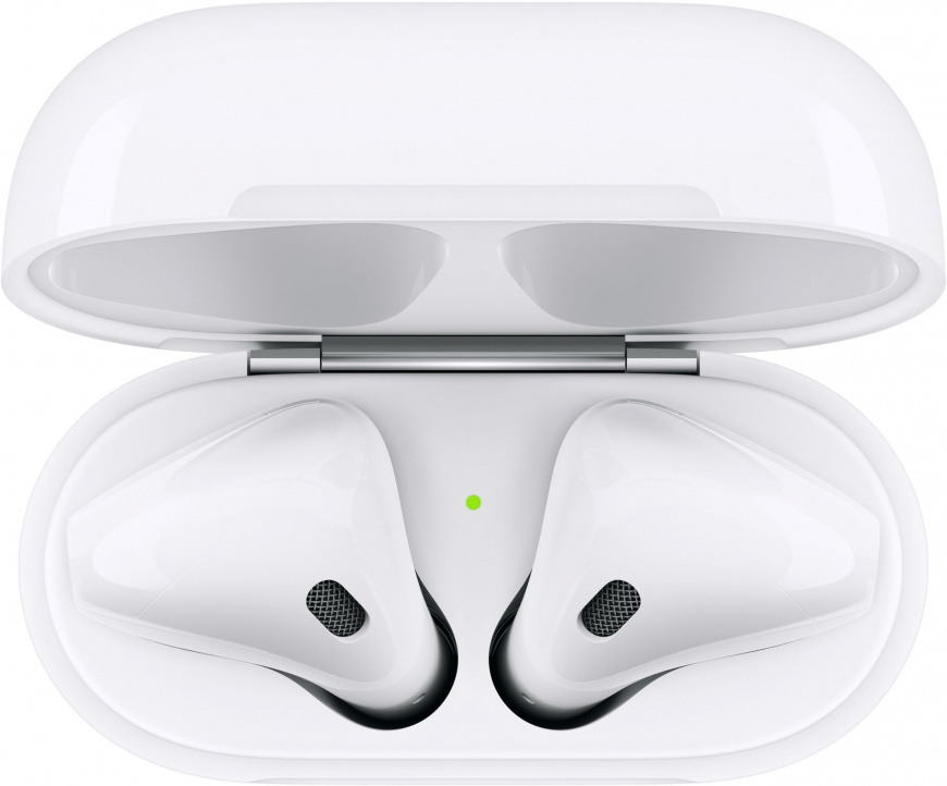 Apple AirPods 2, MV7N2, Не подключается левый наушник / high copy, Белый - Б/У