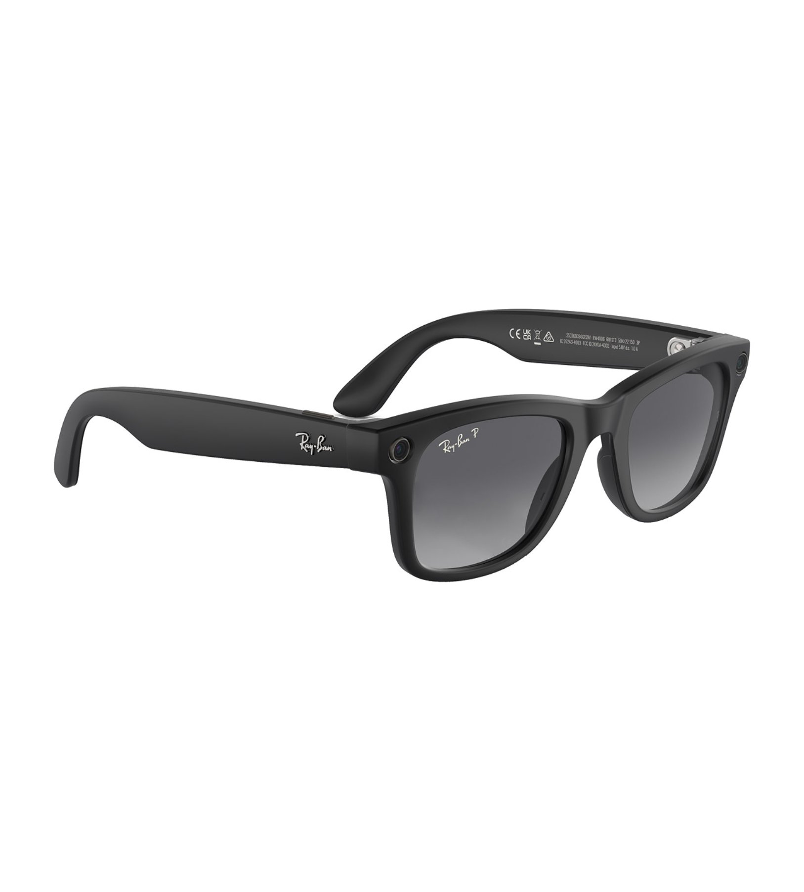 RayBan Meta Wayfarer, 155-53 размер, Матовый черный графитовый градиент, RW4008 в Армавире
