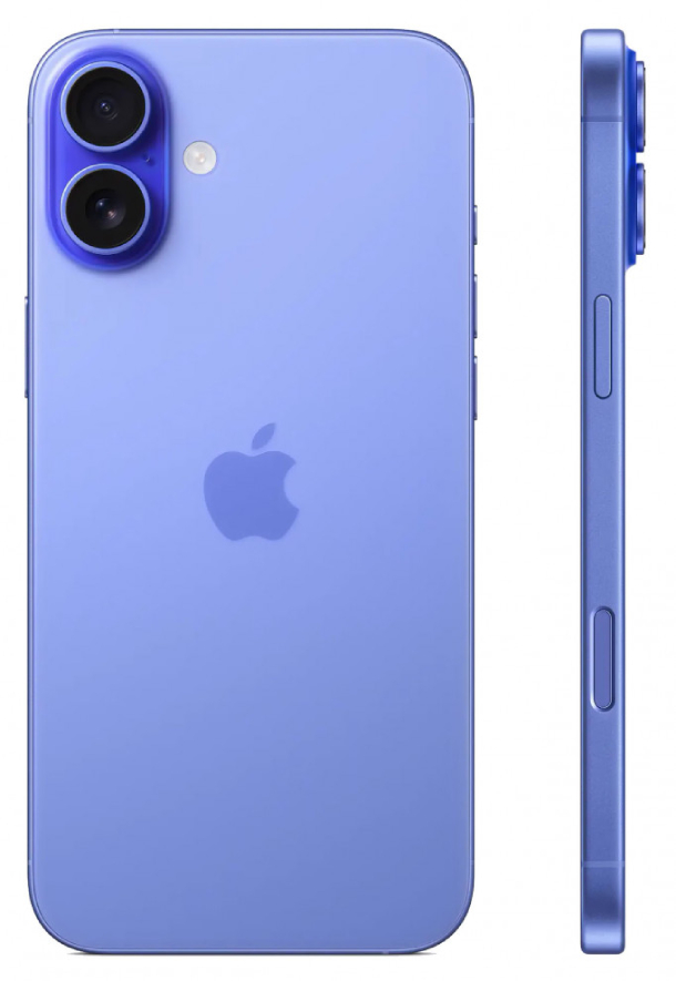 Смартфон Apple iPhone 16 512Гб (1 sim + eSIM) Ультрамарин