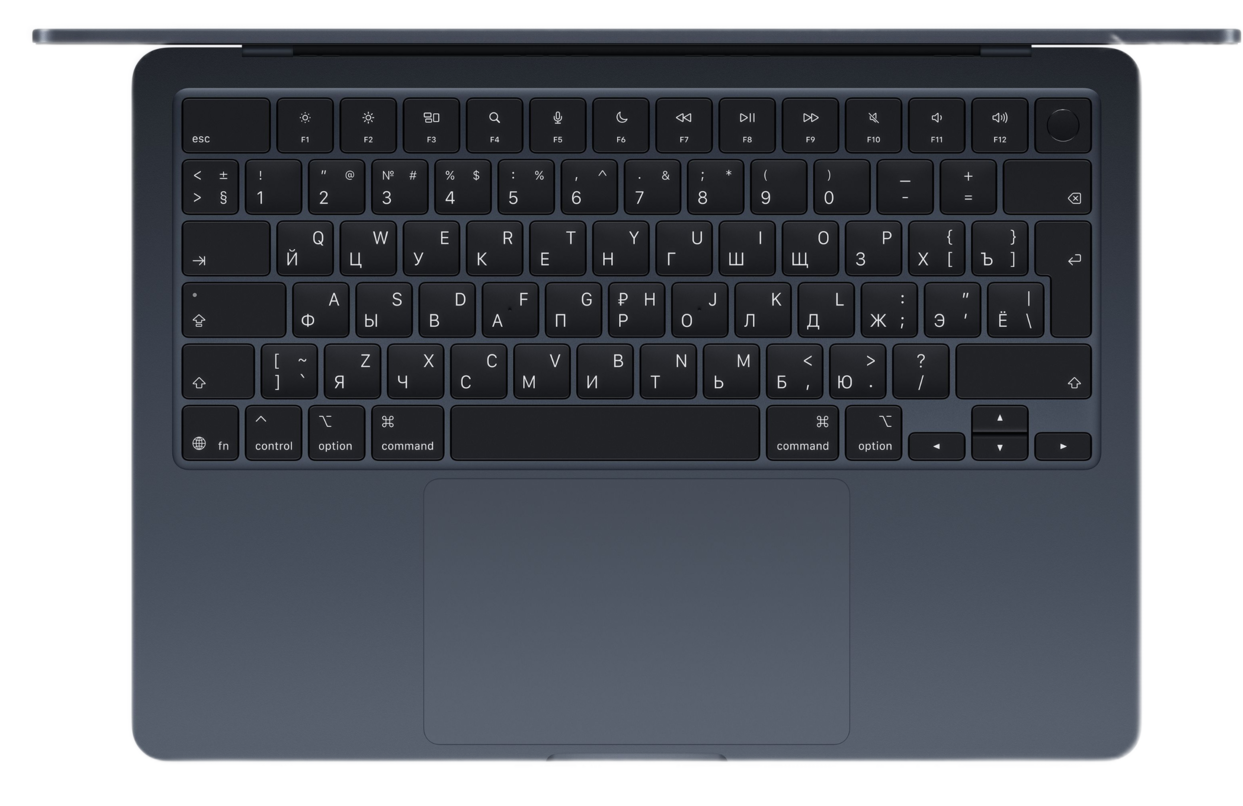 Ноутбук Apple MacBook Air 15" (Early 2026) MDVH4 (10C CPU/10C GPU/M5/16Гб/512Гб SSD) Темная ночь