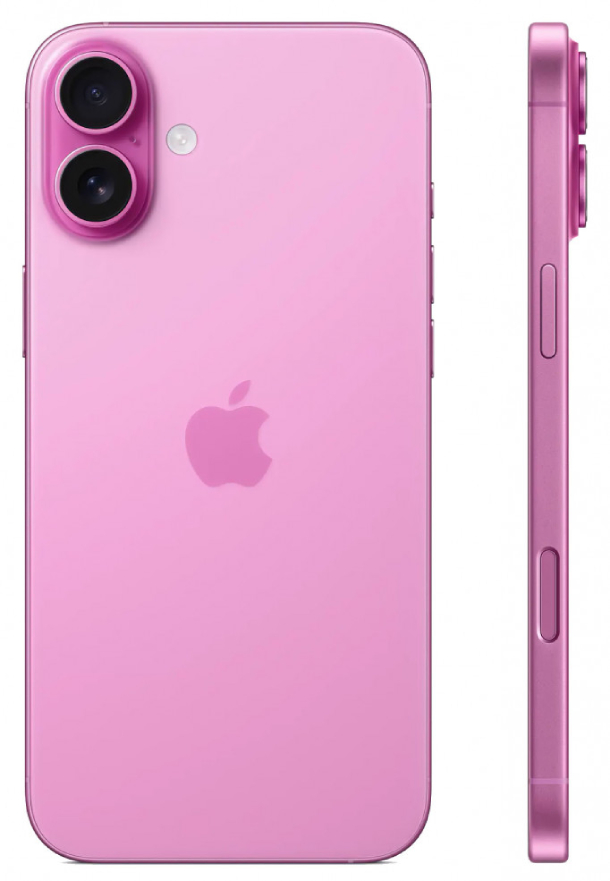 Смартфон Apple iPhone 16 512Гб (1 sim + eSIM) Розовый