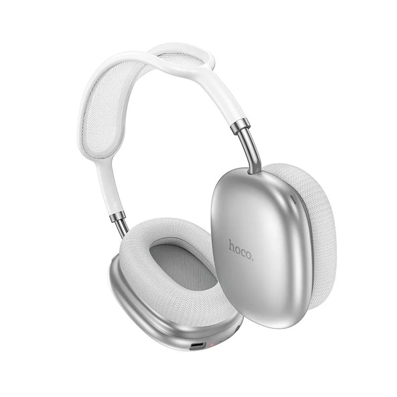Беспроводные накладные наушники HOCO W55 Plus, Серебристый